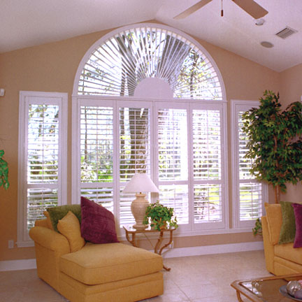 Half circle window shutter San Jose